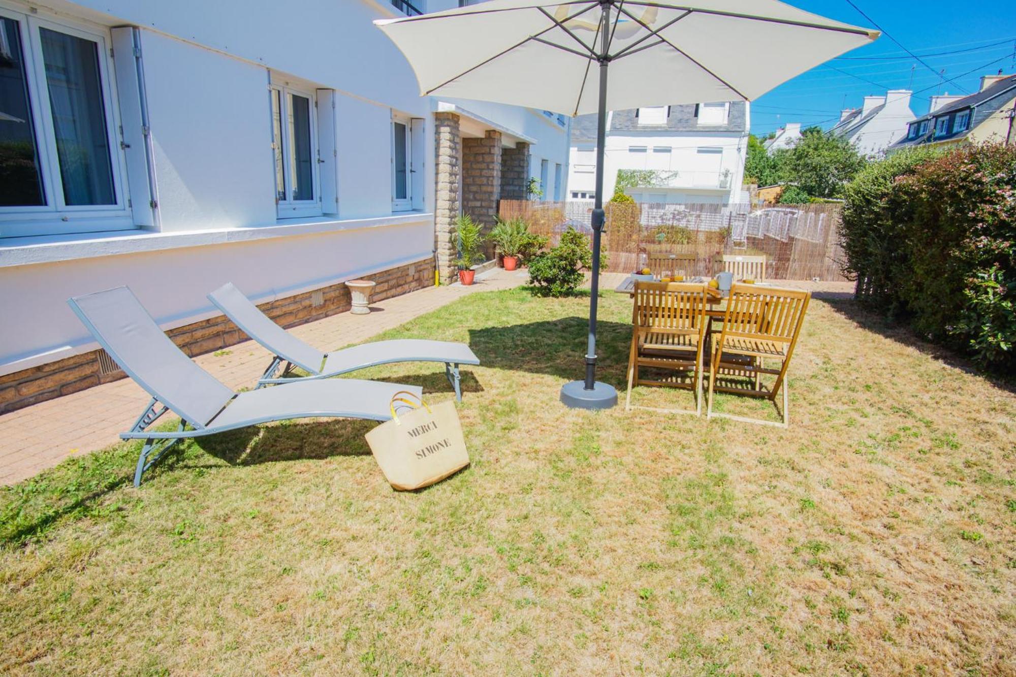 -Le Sentier- Elegant T3 Avec Jardin Proche Mer Concarneau Εξωτερικό φωτογραφία