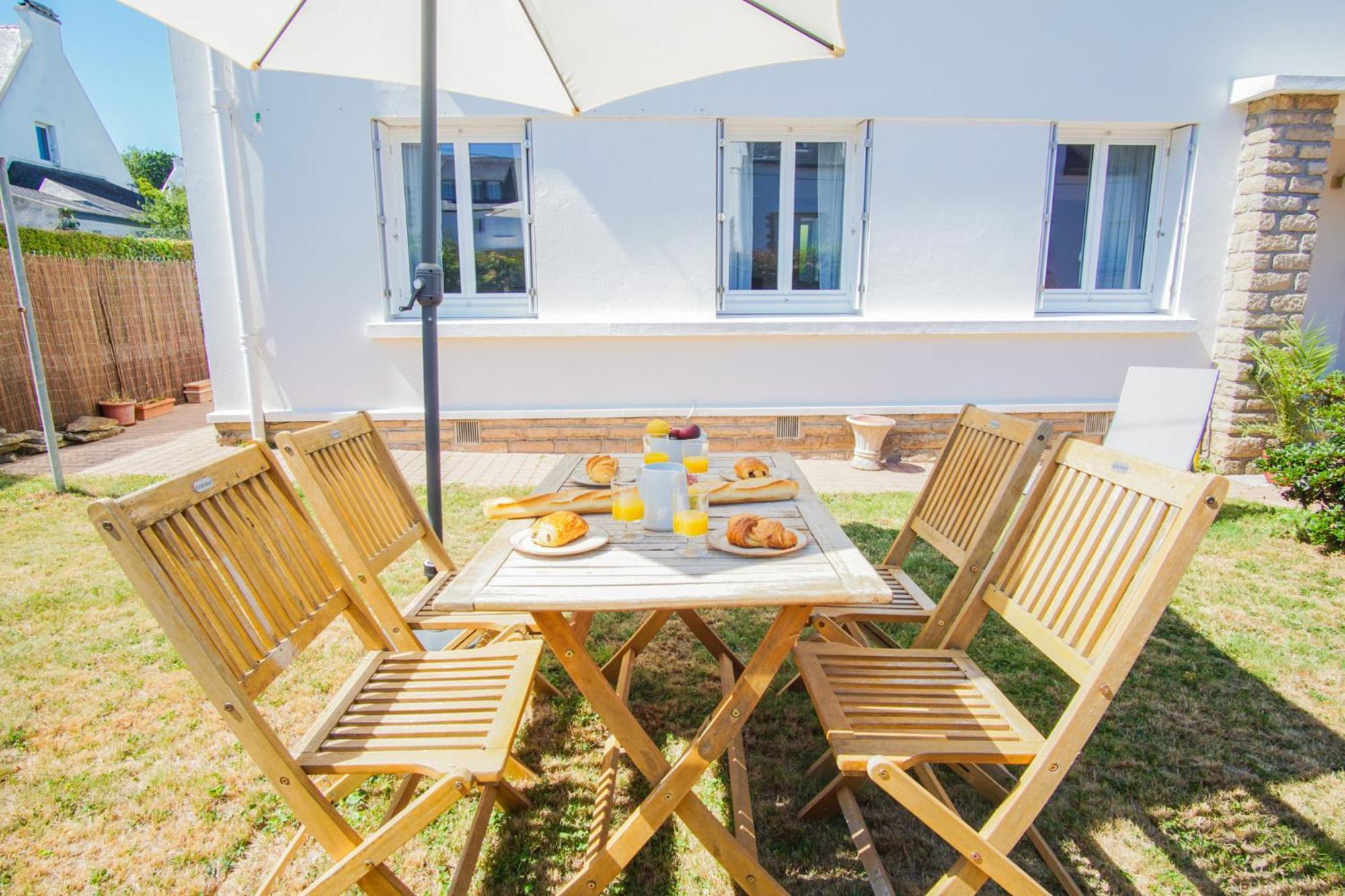 -Le Sentier- Elegant T3 Avec Jardin Proche Mer Concarneau Εξωτερικό φωτογραφία